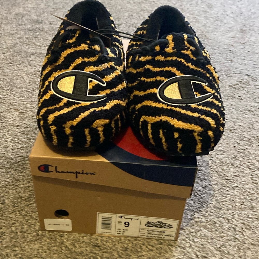 Champion  Black and Yellow slip ons